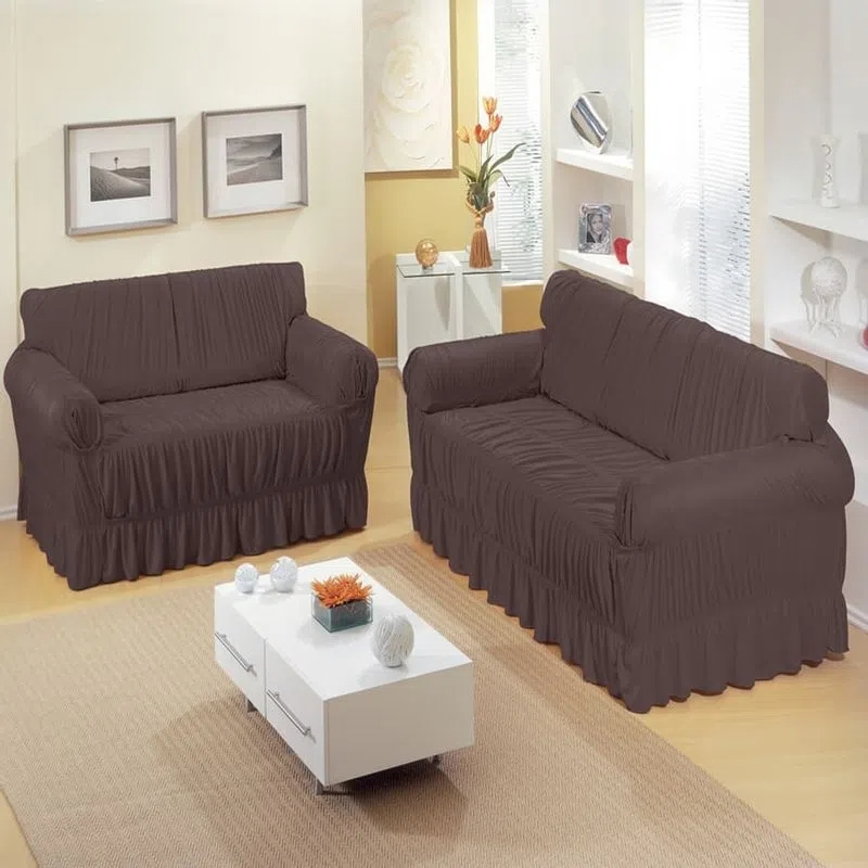 A imagem mostra um estilo de capa de sofá
